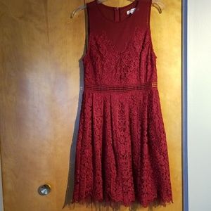 Burgundy Francesca's dress